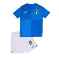 Echipament fotbal Italia Tricou Acasa 2022 pentru copii maneca scurta (+ Pantaloni scurti)
